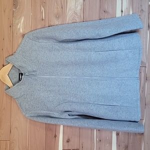 32 Degrees Heat Jacket, Size M, Grey, Soft Fleece, Full Zipper